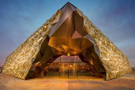 ASAD Atelier golden pyramid boutique